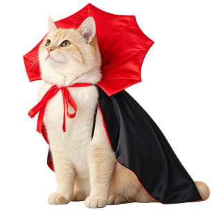 Disfraz de Drácula Vampiro Para Gatos