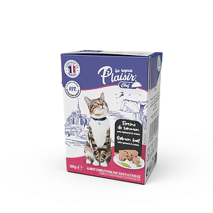Plaisir Chef Paté Afinado de Salmón con Espinaca para Gatos