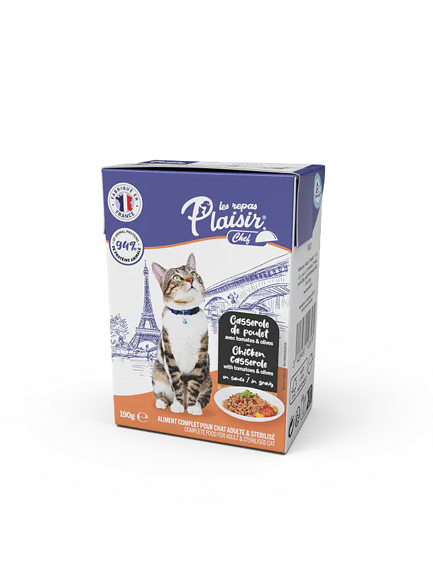 Plaisir Chef Estofado de Pollo en Salsa para Gatos 1