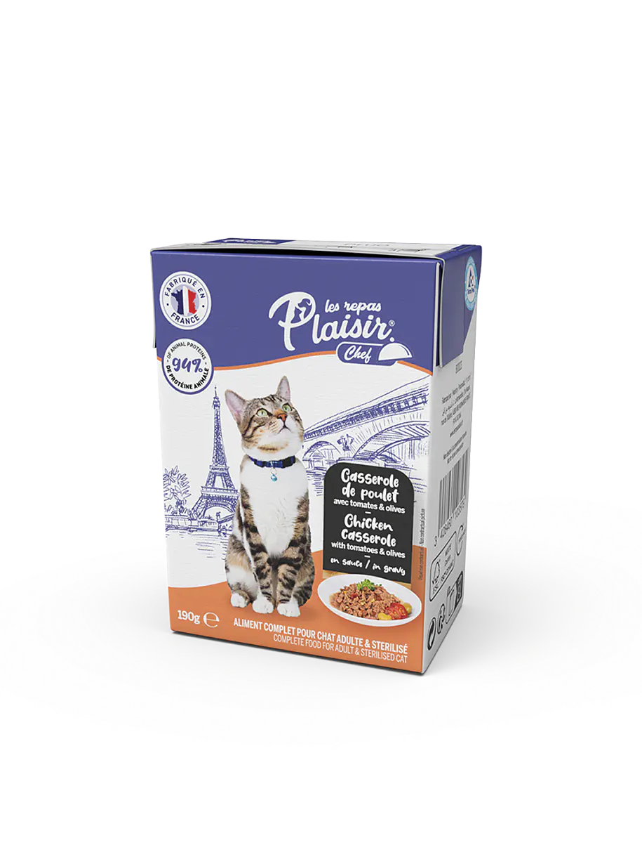 Plaisir Chef Estofado de Pollo en Salsa para Gatos 1