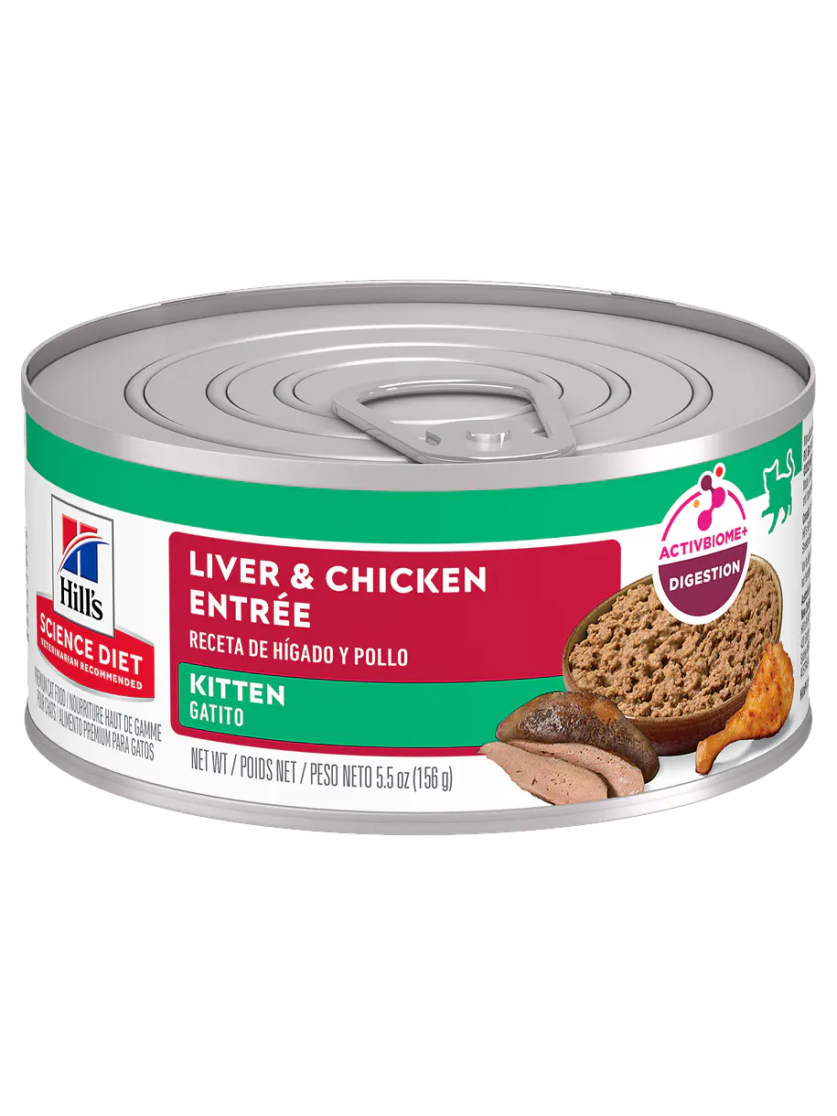 Hill's Science Diet Lata Gato Kitten Liver Pollo 1
