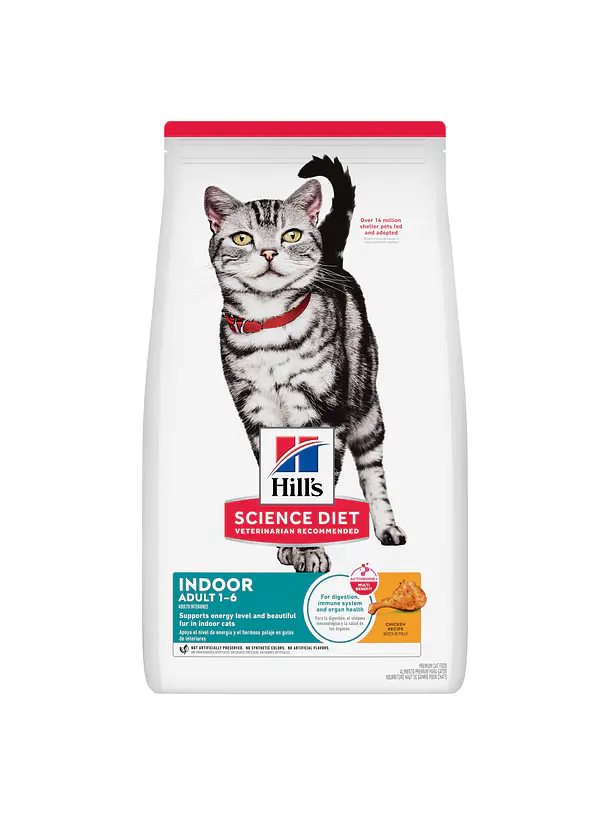 Hill's Science Diet Gato Adulto Indoor 1-6 años 1.58Kg 1