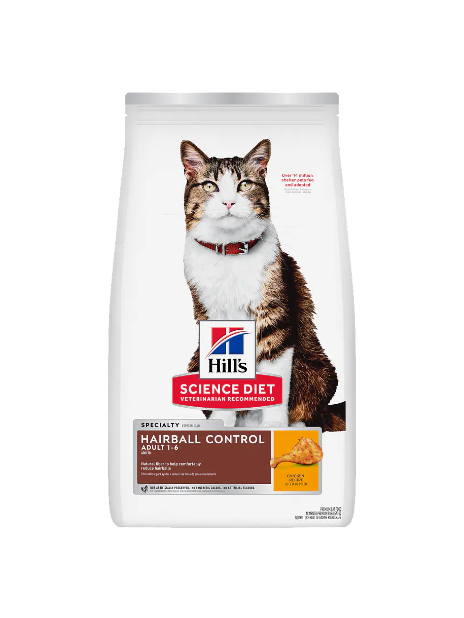 Hill's Science Diet Gato Adulto Hairball Control 1.58Kg 1