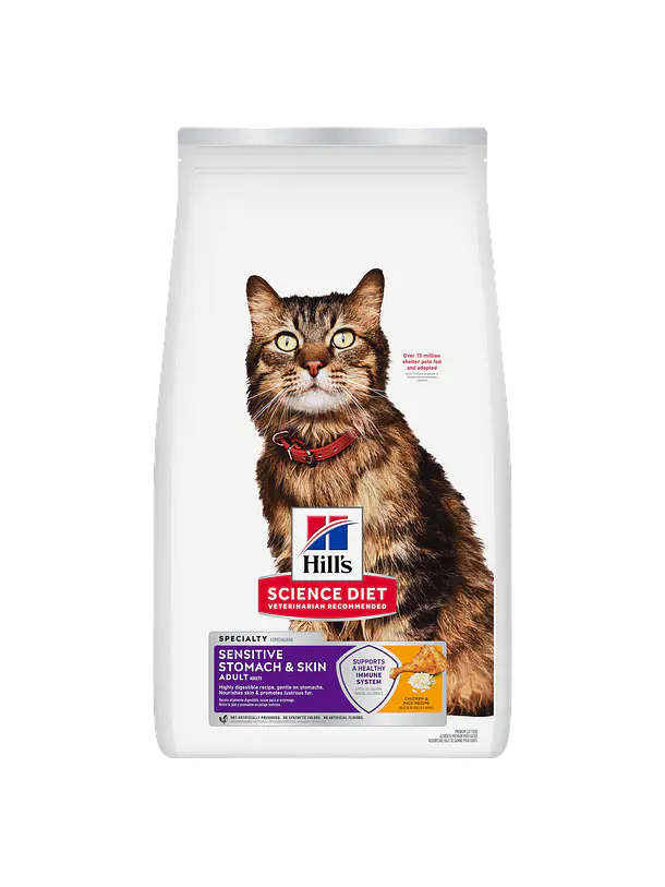 Hill's Science Diet Gato Adulto Sensitive Stomach & Skin1.58Kg 1