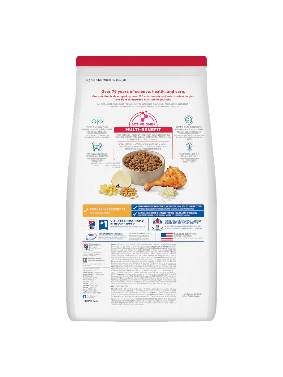 Hill's Science Diet Gato Adulto Indoor 7+ 1.58Kg 2