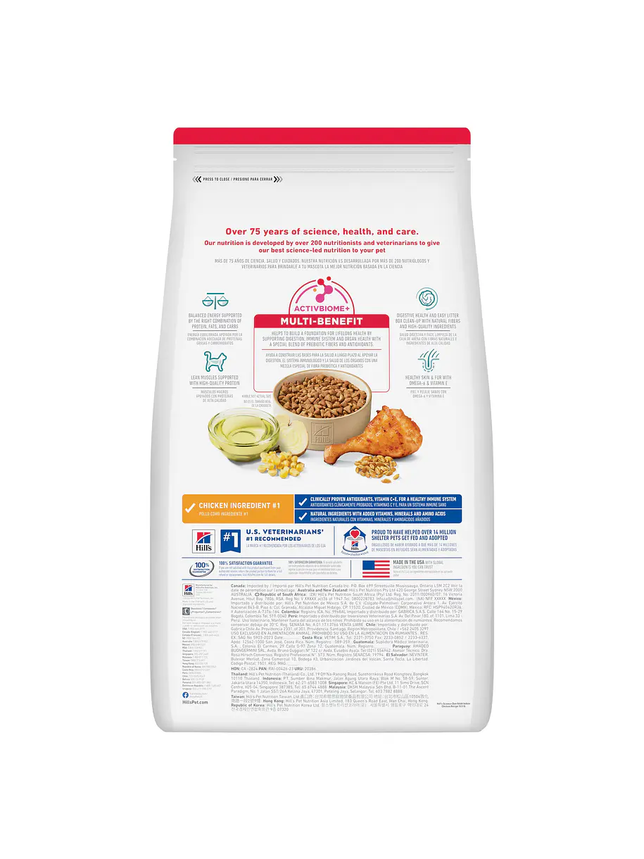 Hill's Science Diet Gato Adulto Indoor 1-6 años 1.58Kg 2