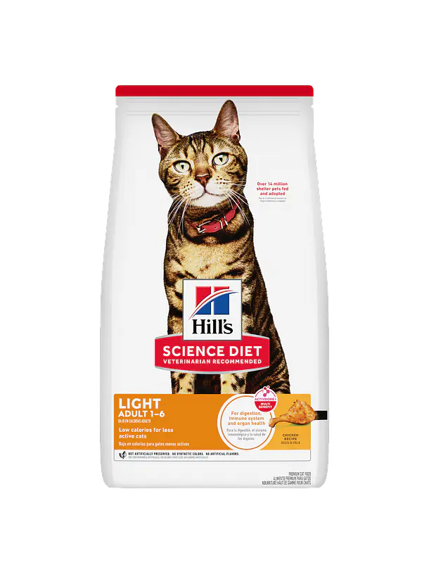 Hill's Science Diet Gato Adulto Light 1-6 años 1.58Kg 1