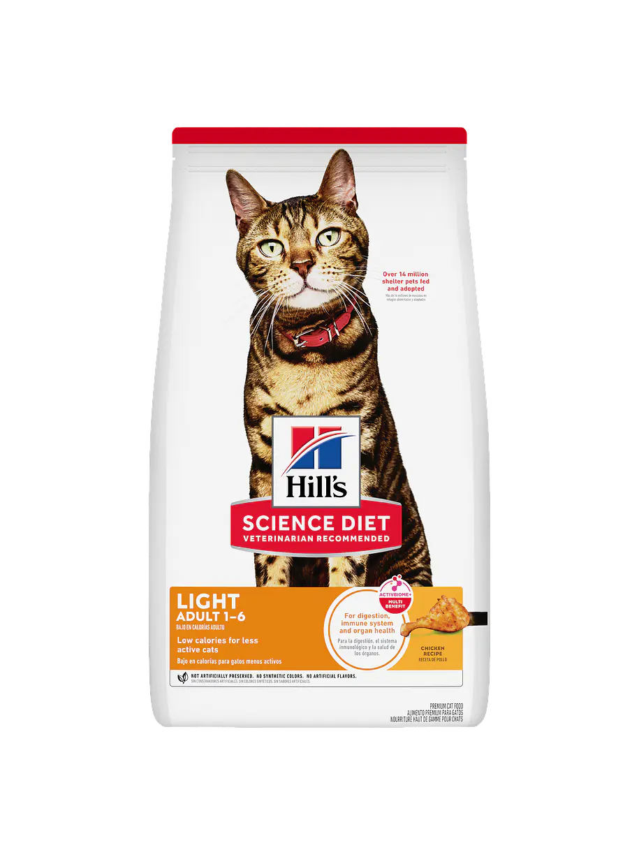 Hill's Science Diet Gato Adulto Light 1-6 años 1.58Kg 1