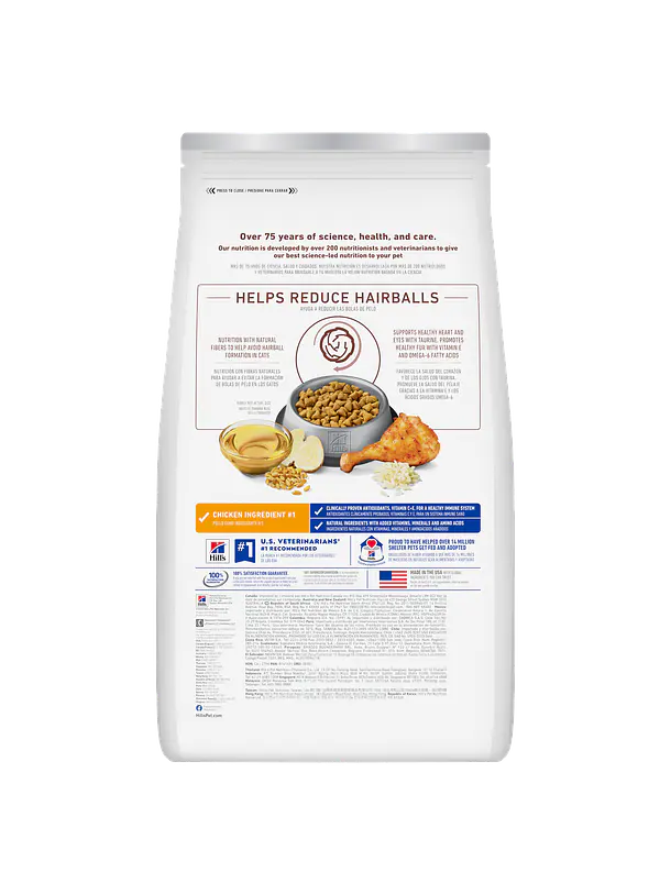 Hill's Science Diet Gato Adulto Hairball Control 1.58Kg 2