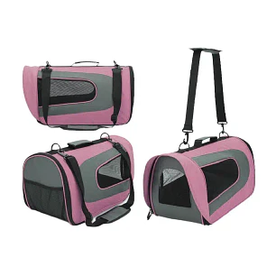 Bolso Rosado De Cabina Para Mascotas 35x22x23
