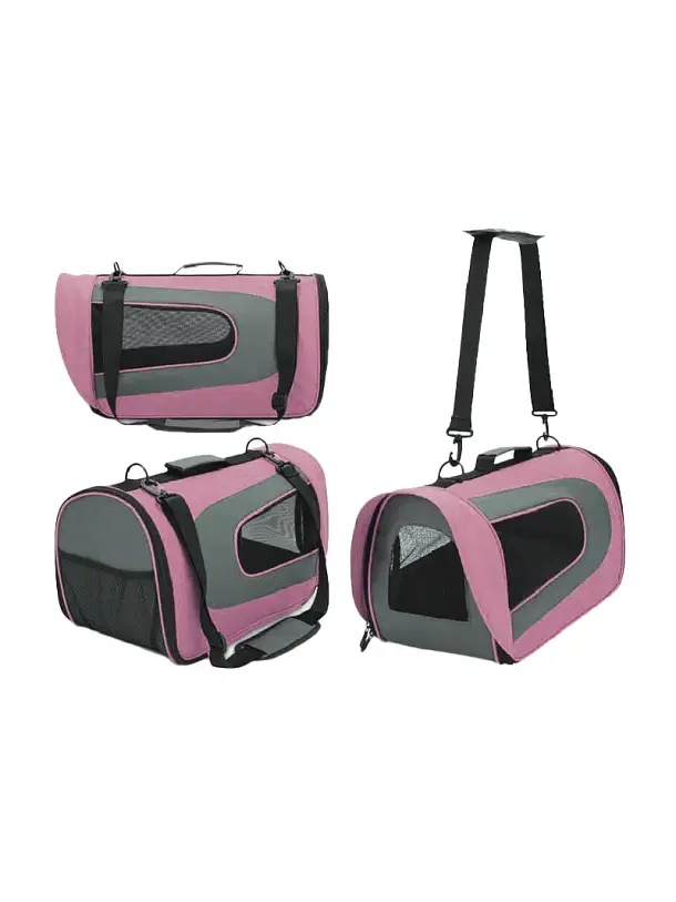 Bolso Rosado De Cabina Para Mascotas 35x22x23 2