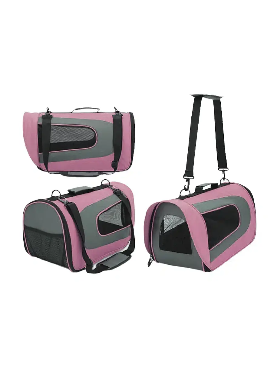 Bolso Rosado De Cabina Para Mascotas 35x22x23 2