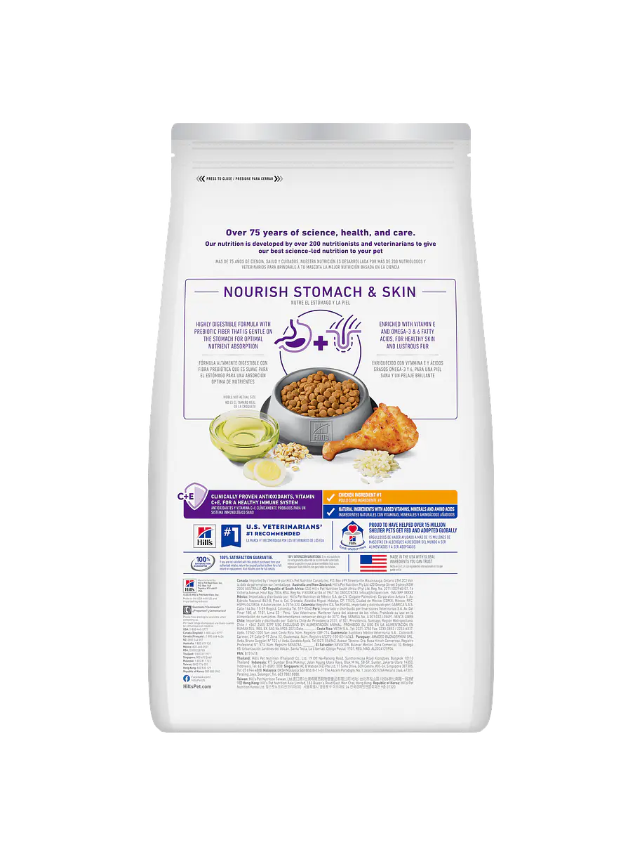 Hill's Science Diet Gato Adulto Sensitive Stomach & Skin1.58Kg 2