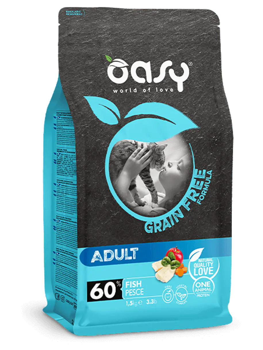 Oasy Grain Free Pescado Gato Adulto 7.5Kg 1