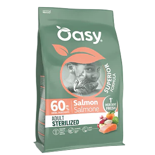 Oasy Gato Adulto Esterilizado Salmón 6Kg