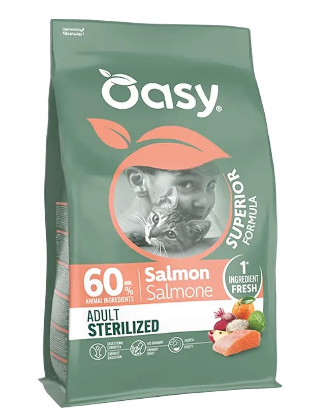 Oasy Gato Adulto Esterilizado Salmón 6Kg 1