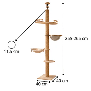 Rascador Torre a Techo 4 pisos