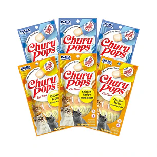 Churu Pops Variedades Pack 6 Unidades 24 Tubos