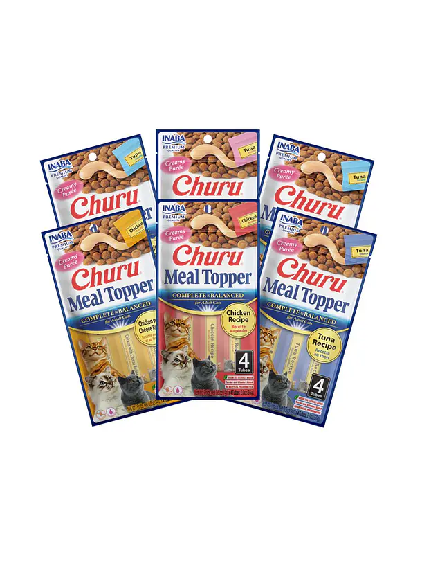 Churu Meal Topper Variedades Pack 6 Unidades 24 Tubos 1
