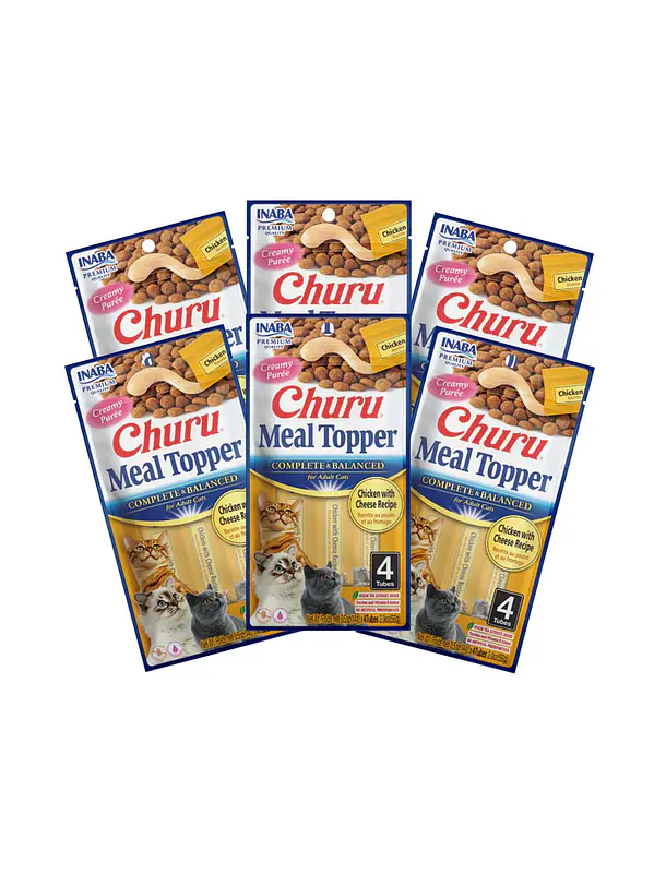 Churu Meal Topper Variedades Pack 6 Unidades 24 Tubos 6