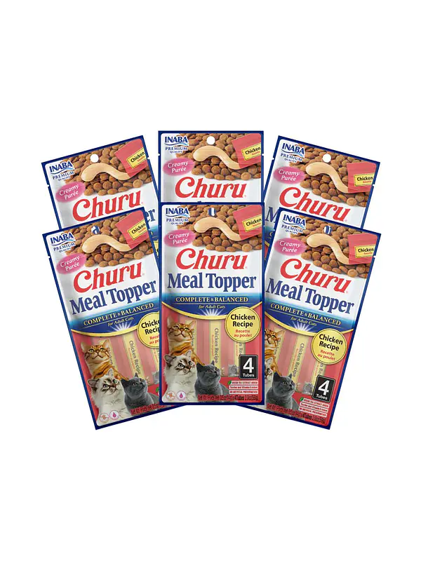 Churu Meal Topper Variedades Pack 6 Unidades 24 Tubos 4