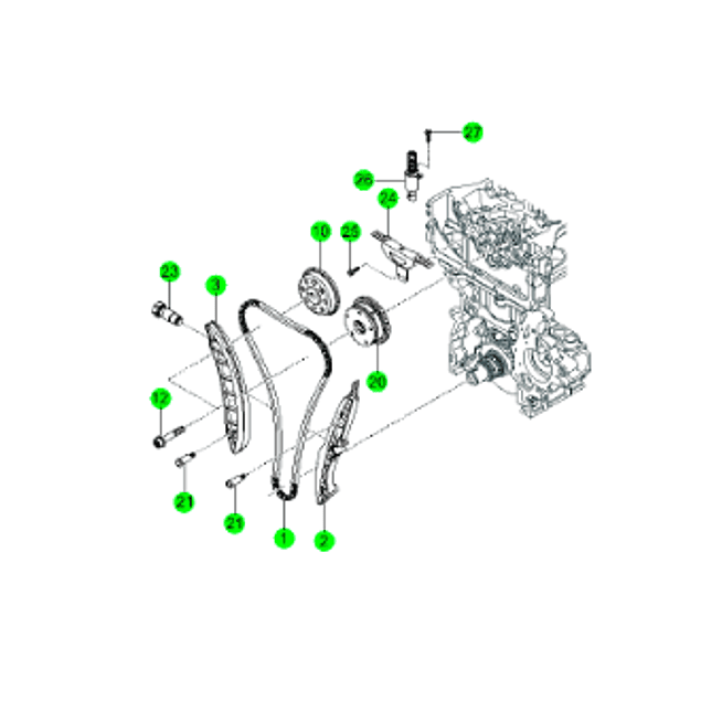 Kit Distribucion New Korando Bencinero 2.0