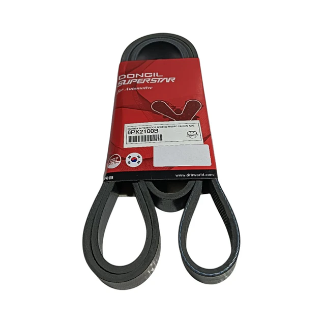 CORREA ALTERNADOR 6PK2100 MUSSO 2.9 CON AIRE