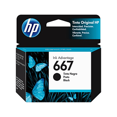 HP 667 Black | Tinta Original