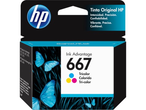 HP 667 Tricolor | Tinta Original