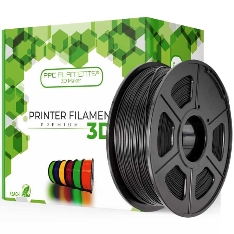 Filamento PLA+ Negro 1kg Ppc Filaments | Filamentos