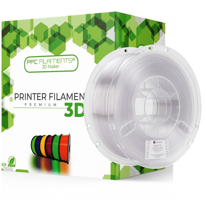 Filamento PLA Blanco Transparente 1kg Ppc | Filamentos