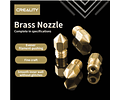 Boquilla 0.4mm de Impresora 3D Cr-6 SE Mk Brass Creality | Repuestos 3D