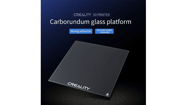 Superficie de Vidrio de Carbono Cr-6 SE 24,5cm x 25,5cm x 4mm de Impresora 3D | Repuestos 3D 2