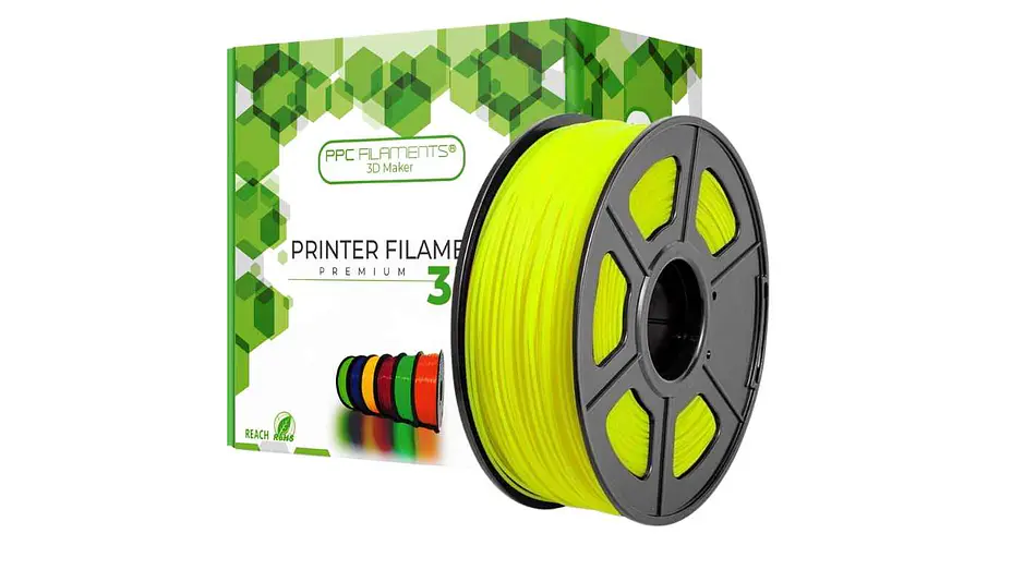 Filamento PLA Brilla En Oscuridad Amarillo 1kg TODOTONER.CL | Filamentos 1