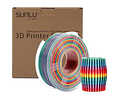 Filamento PLA Arcoiris / Rainbow 1kg Sunlu | Filamentos
