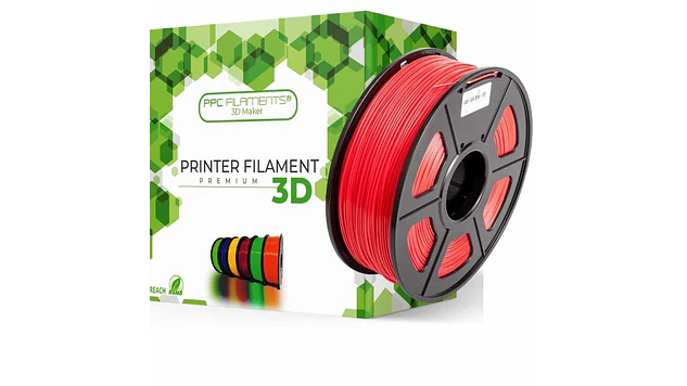 Filamento PETG Rojo 1kg TODOTONER.CL | Filamentos 1