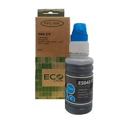 Epson 504 Cyan | Tinta Alternativa | Ecocaja | Ppc
