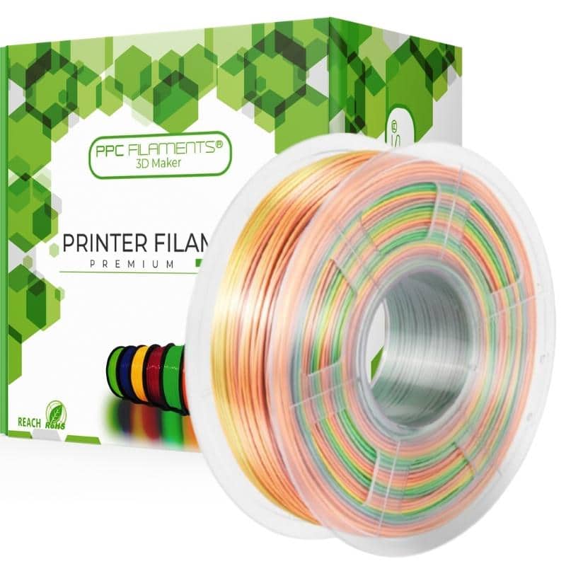 Filamento PLA Seda Arcoiris / Rainbow 1kg Ppc | Filamentos