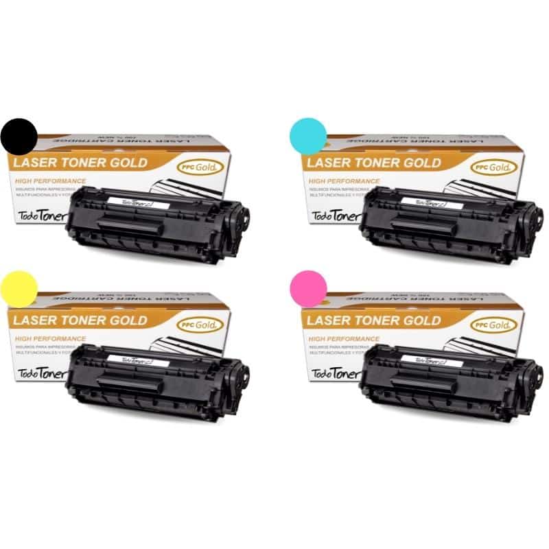 Pack Brother TN-221 Black + TN-225 Cyan + TN-225 Yellow + TN-225 Magenta | Toner Alternativo Ppc Gold