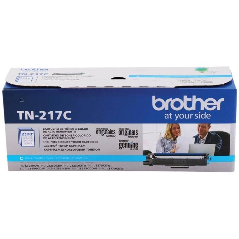 Brother TN-217 Cyan | Alto Rendimiento | Toner Original