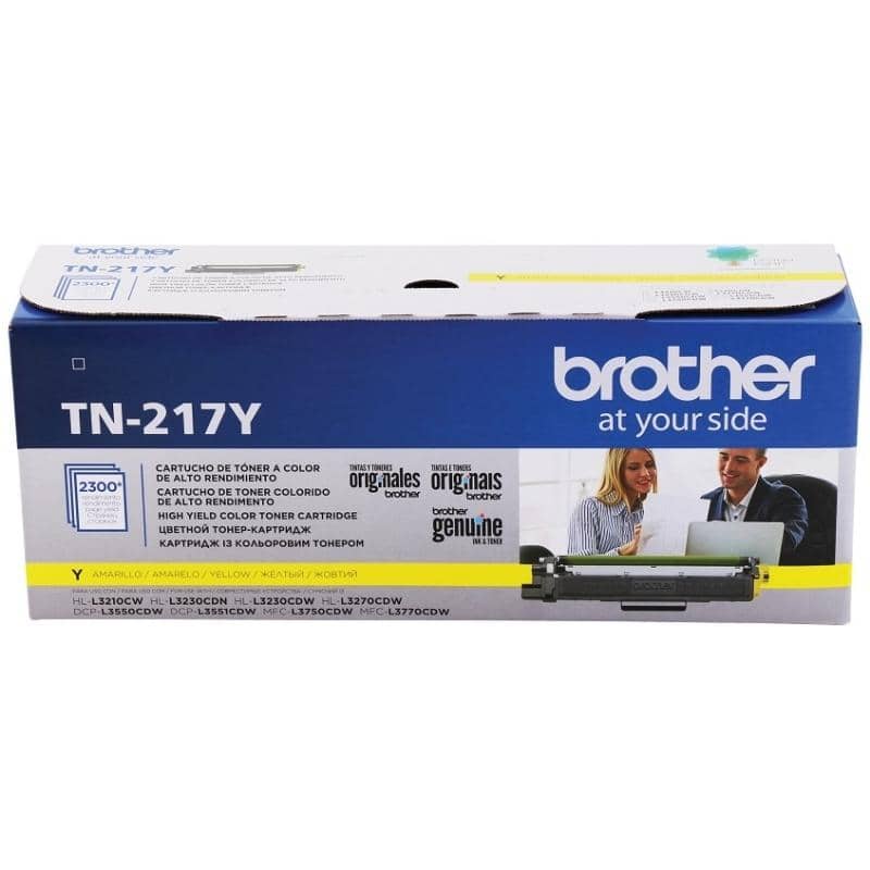 Brother TN-217 Yellow | Alto Rendimiento | Toner Original