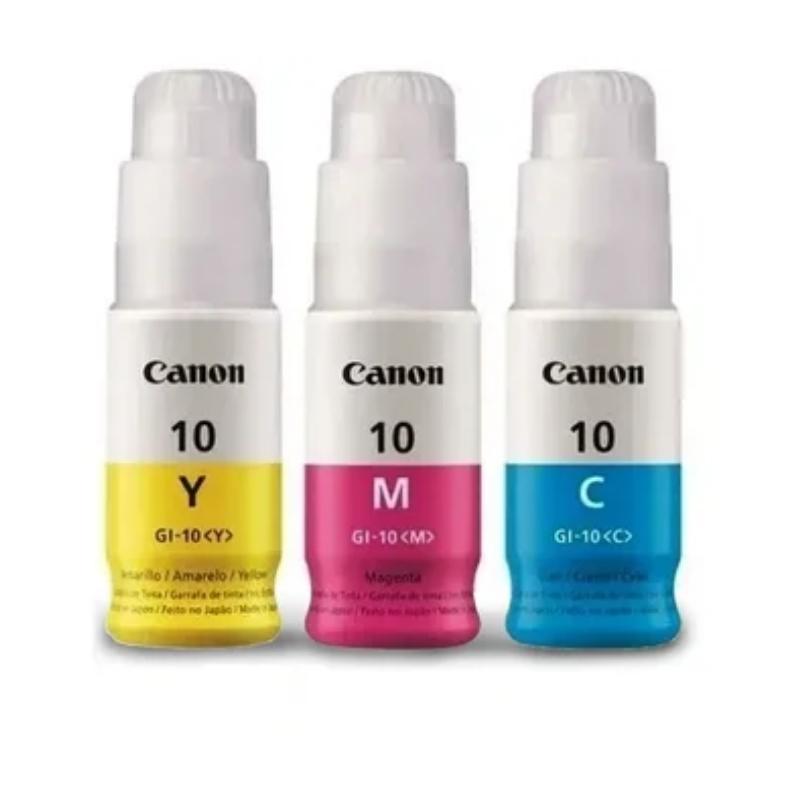 Canon GI-10 | Pack Colores | Cyan Magenta Yellow | Tinta Original