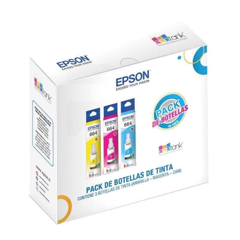Epson T6642 T6643 T6644 | Pack Colores | Cyan Magenta Yellow | Tinta Original