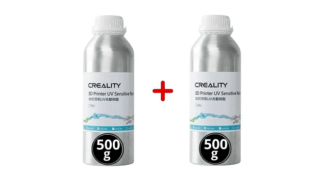 Pack 2 x Resinas Negras para Impresoras 3D 500g Creality | Resinas 1