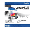 Brother LC402BK XL Black | Alto Rendimiento | Tinta Original