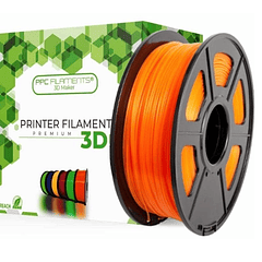 Filamento PETG Naranjo Transparente 1kg Ppc Filaments | Filamentos