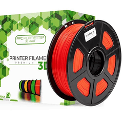 Filamento PETG Rojo Transparente 1kg Ppc Filaments | Filamentos