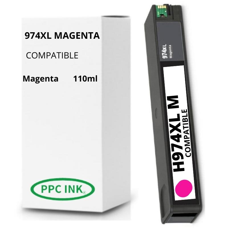 HP 974 XL Pigmentada Magenta | Tinta Alternativa