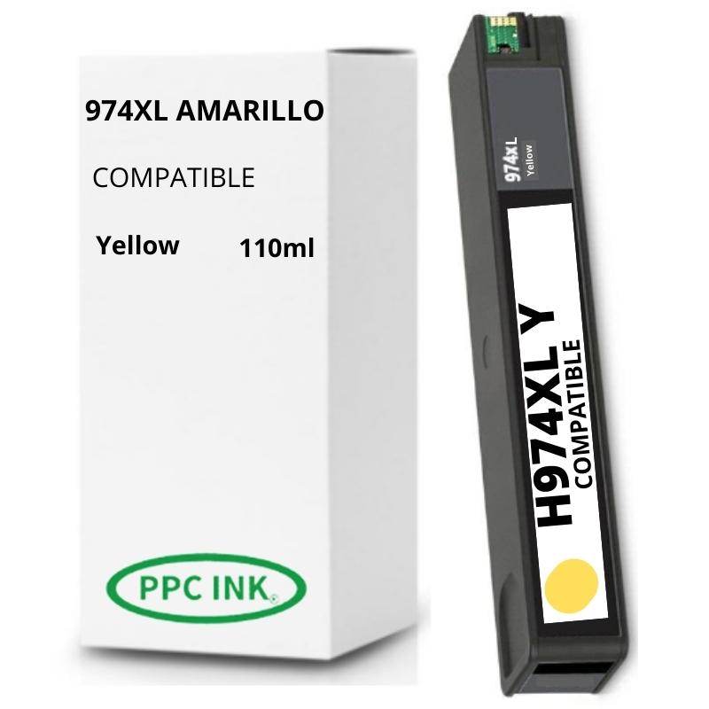 HP 974 XL Pigmentada Amarillo | Tinta Alternativa