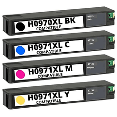 HP 970 / 971XL Pack 4 Colores | Tinta Alternativa